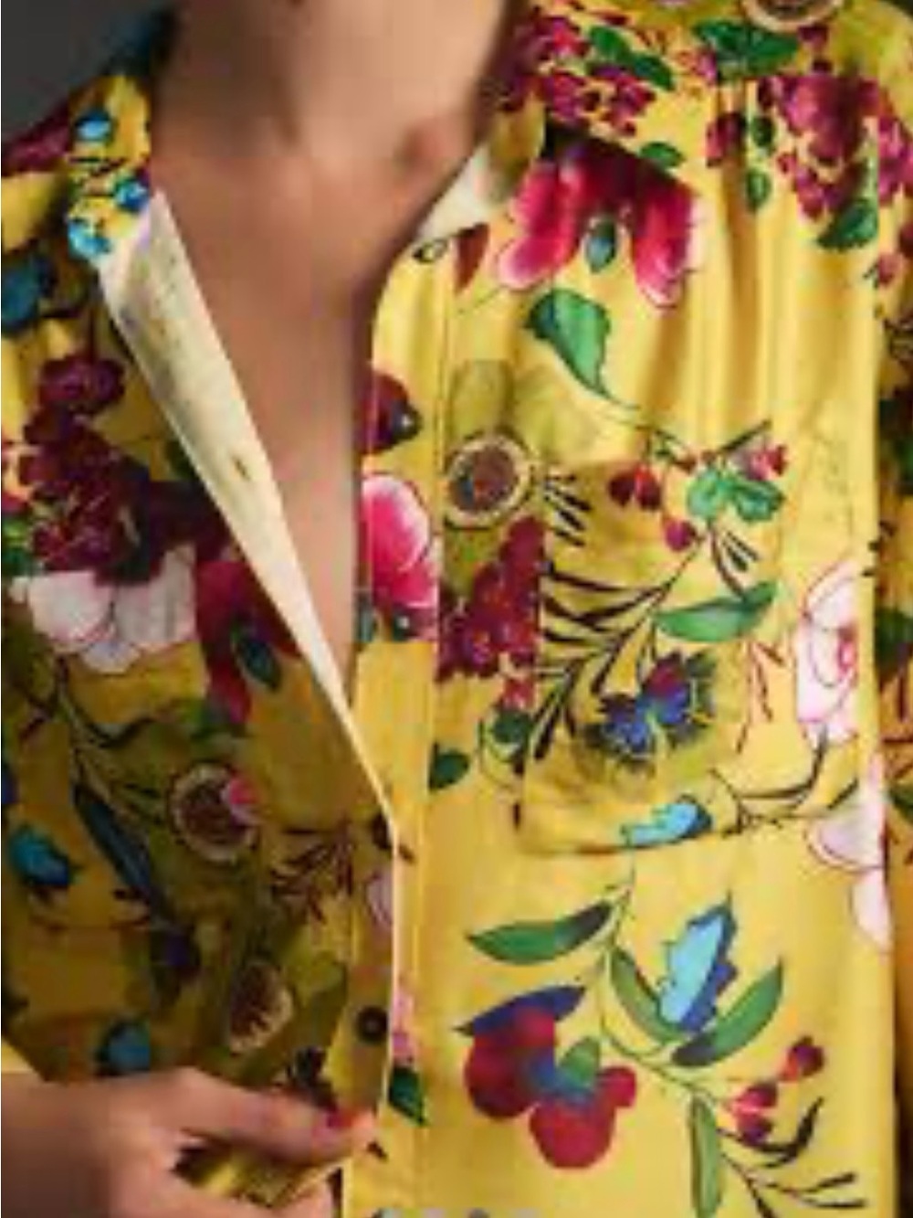 Anthropologie Floral Blouse Sz Small